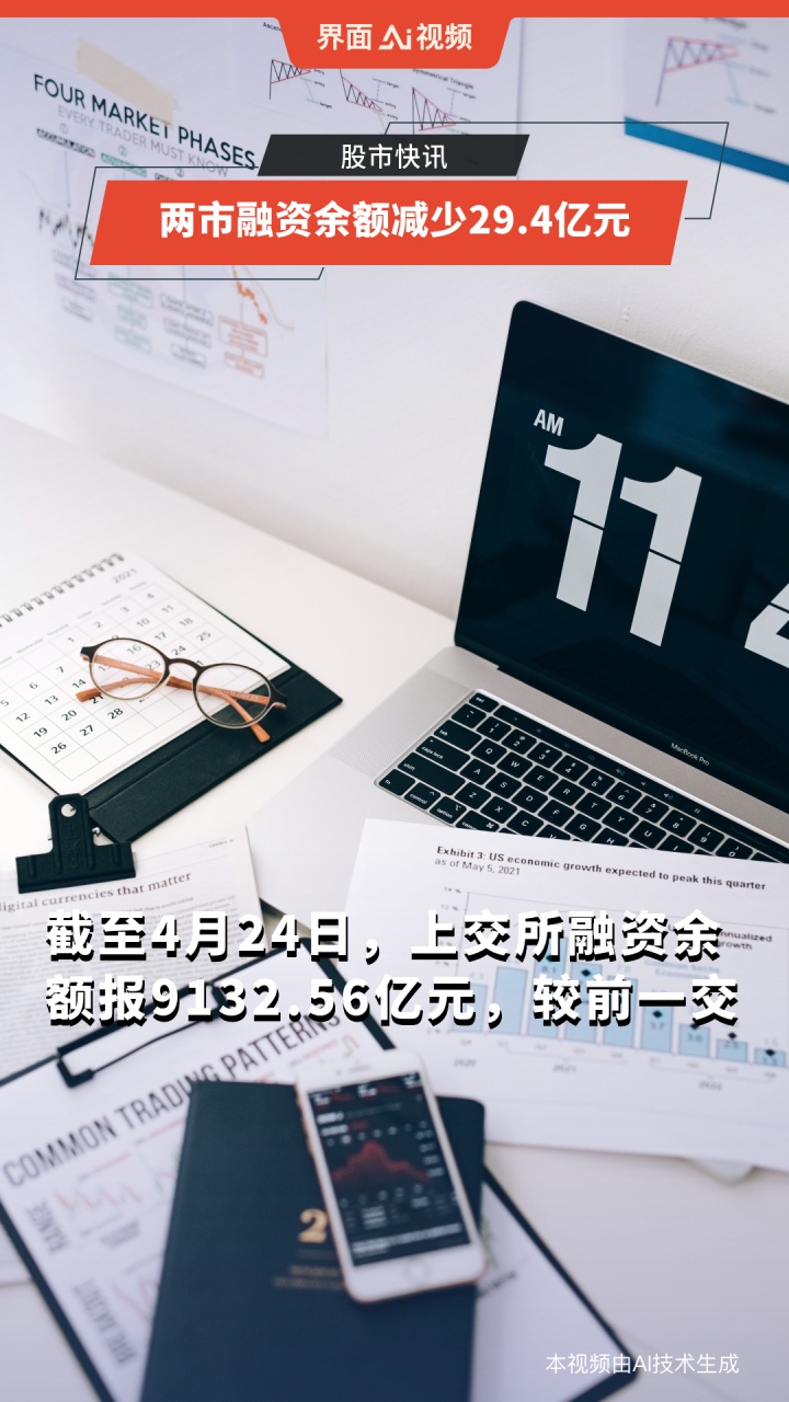 两市融资余额减少46.22亿元
